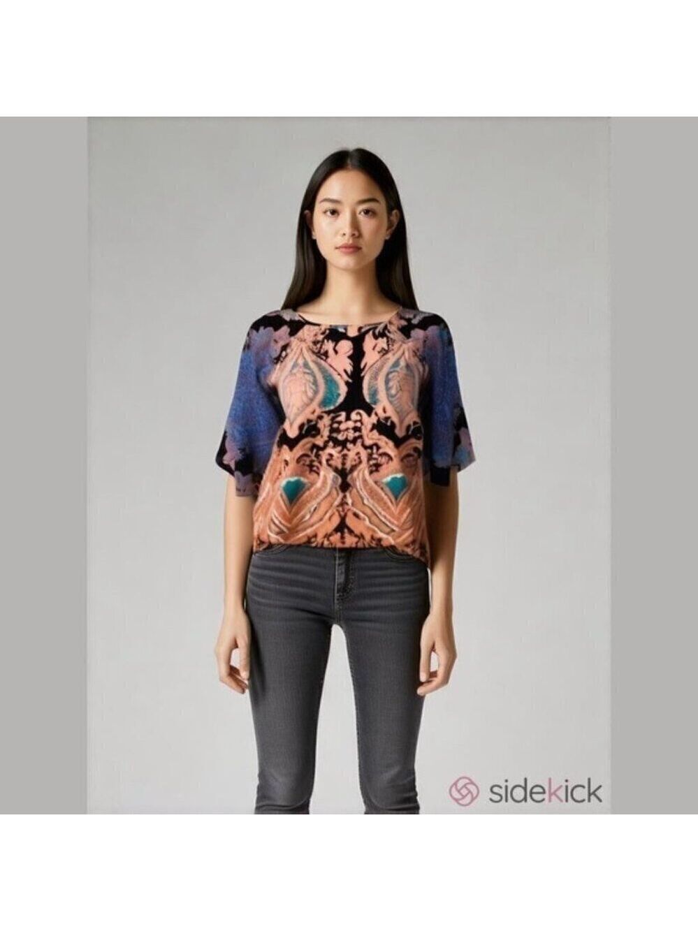 Tyche Bell Sleeve Crop Top Small